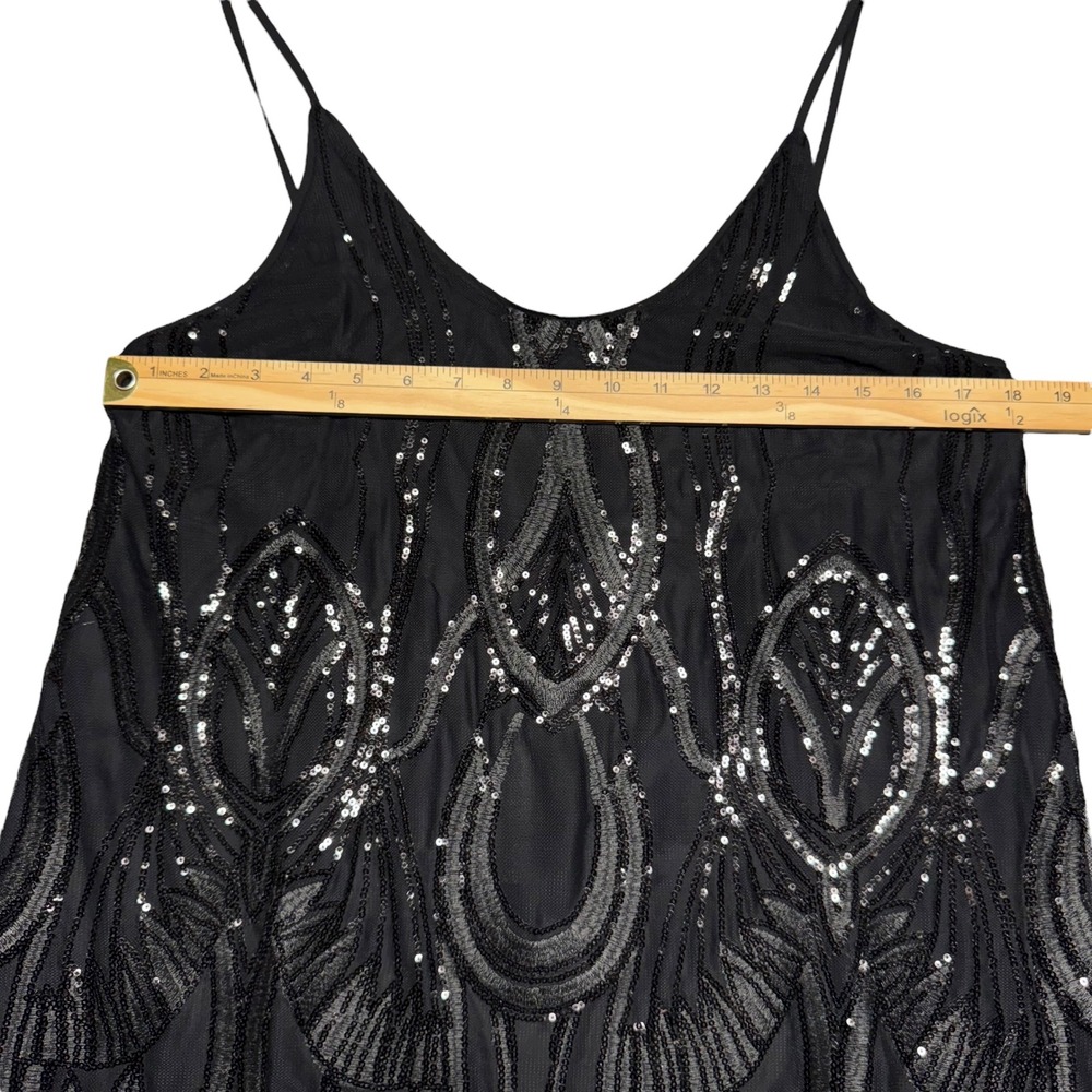 Three Eighty Two Revolve Sequin‎ Black Mini Dress… - image 10